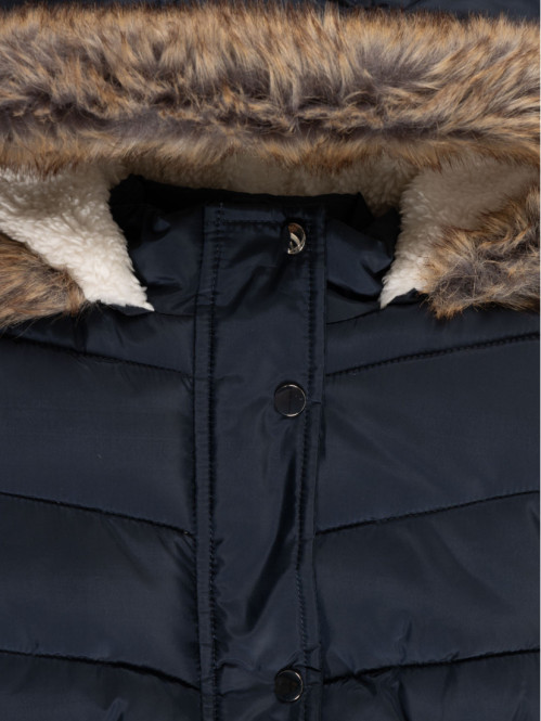 Doudoune à capuche marine...