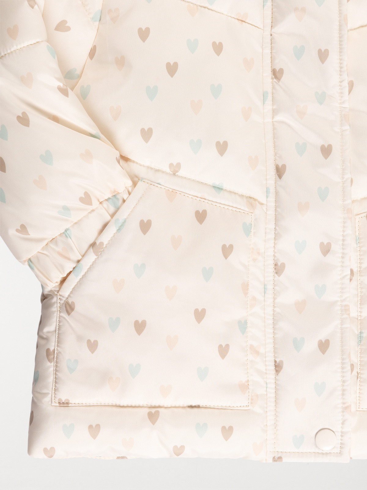 Doudoune motif coeur fille (3-36M) Doudoune motif coeur fille (3-36M)