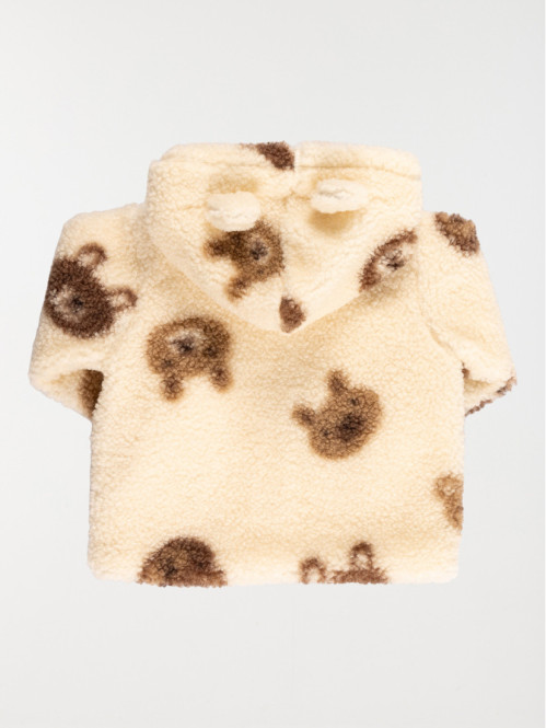 Manteau sherpa ourson...