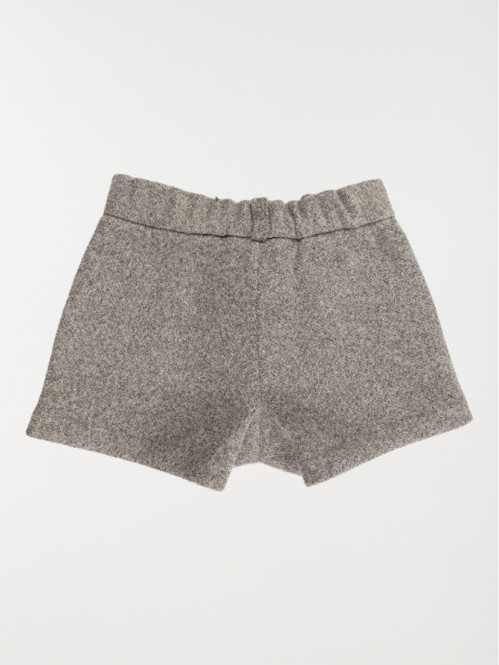 Short uni gris fille (3-36M) Short uni gris fille (3-36M)