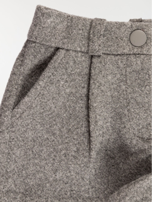 Short uni gris fille (3-36M) Short uni gris fille (3-36M)
