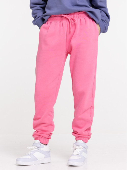 Pantalon sport molleton rose femme