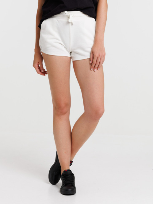 Short écru en molleton femme Short écru en molleton femme