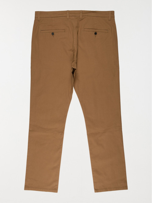 Pantalon chino slim grande taille homme