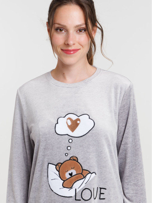 Chemise de nuit velours...