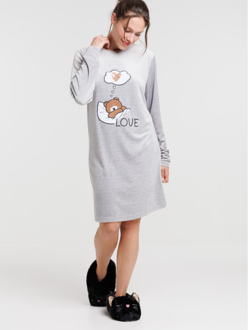 Chemise de nuit velours...