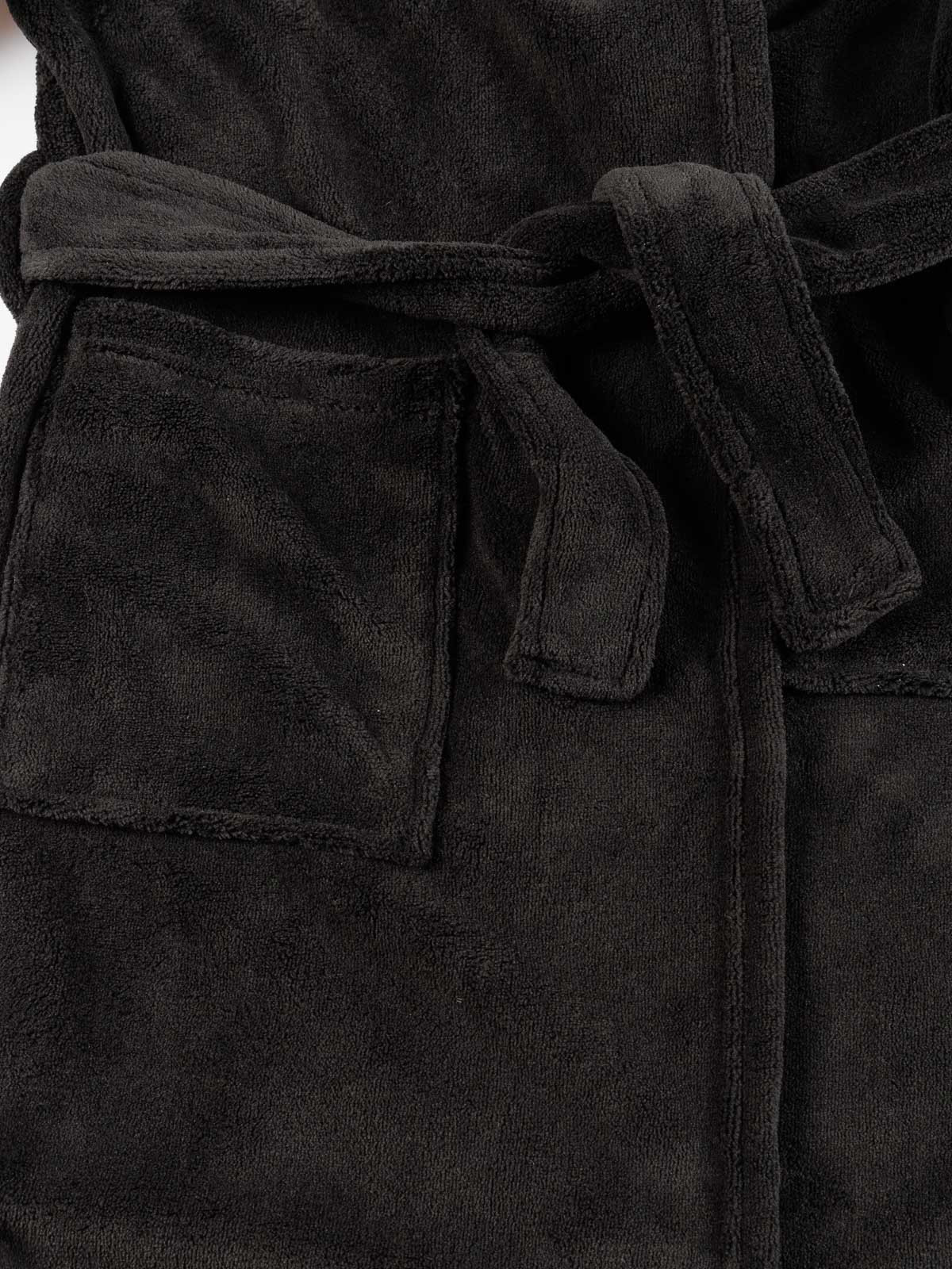 Robe de chambre noire garçon (XXS-M)