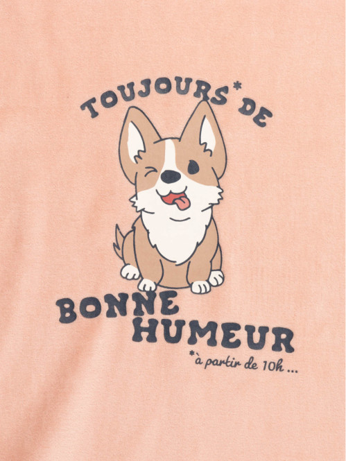 Pyjama chien et message fille (XXS-M) Pyjama chien et message fille (XXS-M)