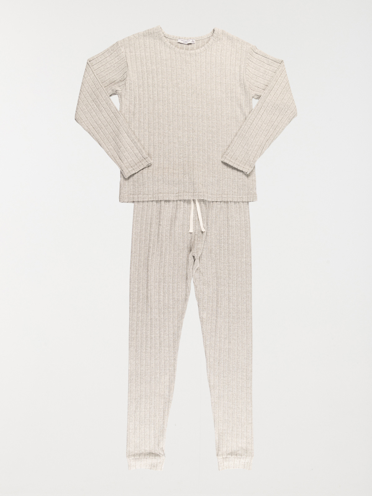 Pyjama cotele gris chine fille XXS M