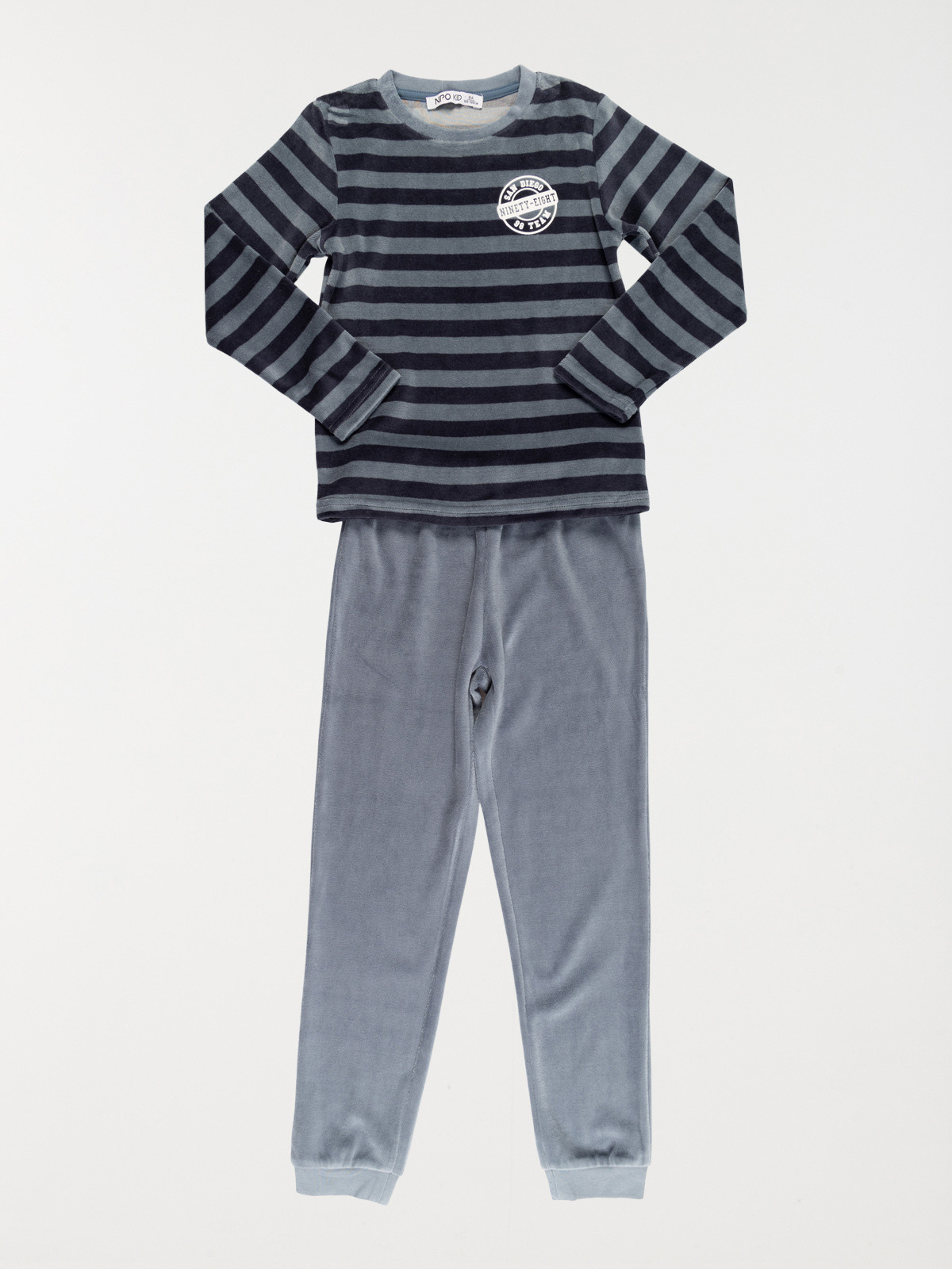 Pyjama velours rayé garçon (3-12A)