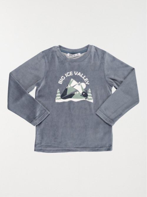 Pyjama velours imprimé...