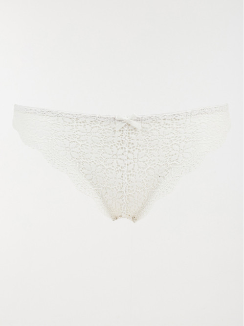 Culotte dentelle ivoire femme (S-XL)