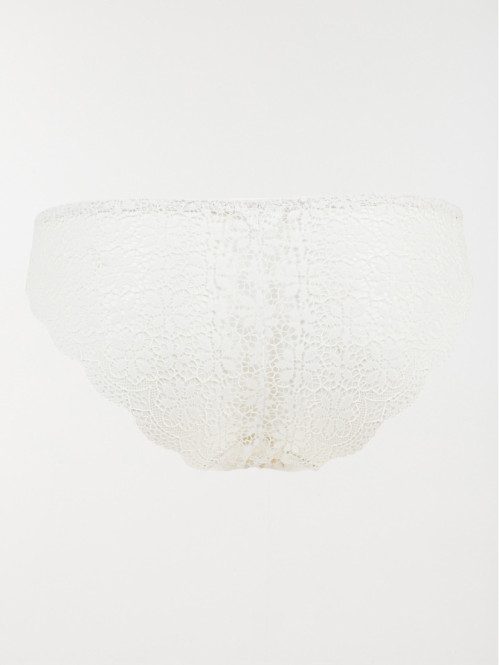 Shorty dentelle ivoire...