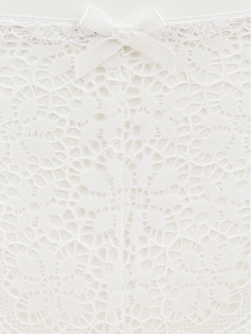 Shorty dentelle ivoire...