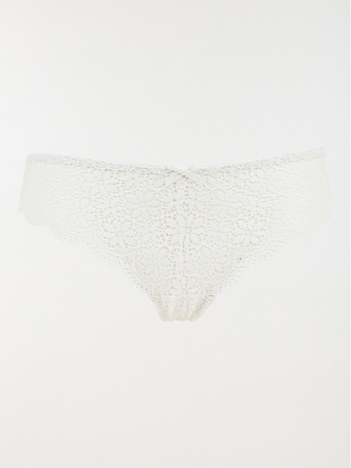 Shorty dentelle ivoire femme (S-XL)