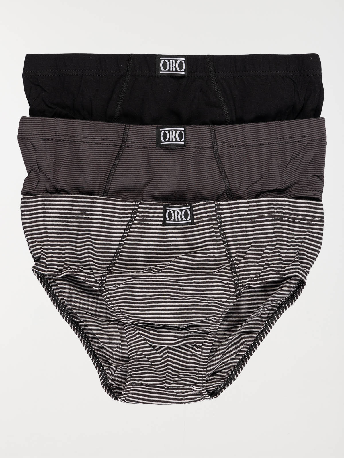 Lot de 3 slips homme coloris gris