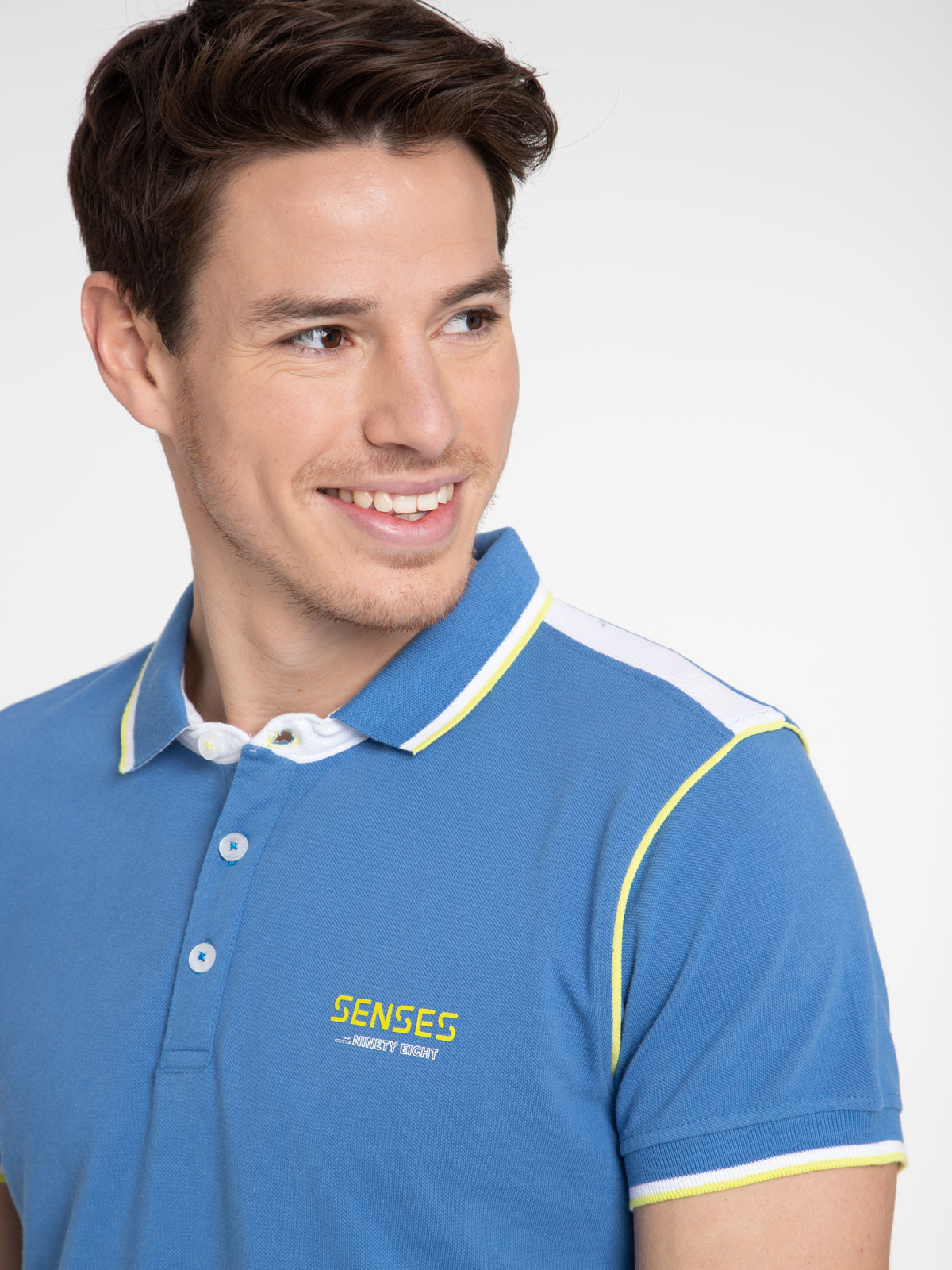 Polo bleu royal homme