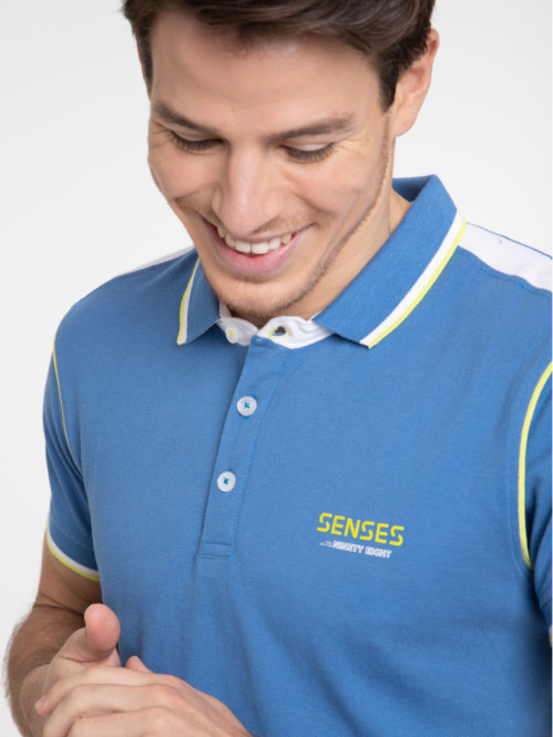 Polo bleu royal homme