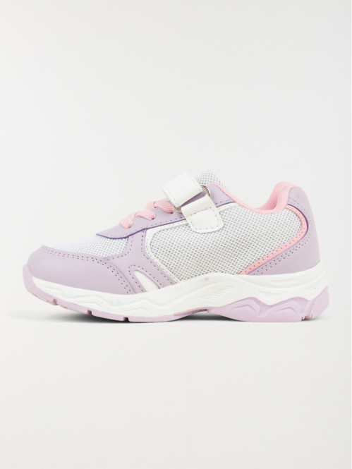 Basket à scratch blanche fille (24-30)