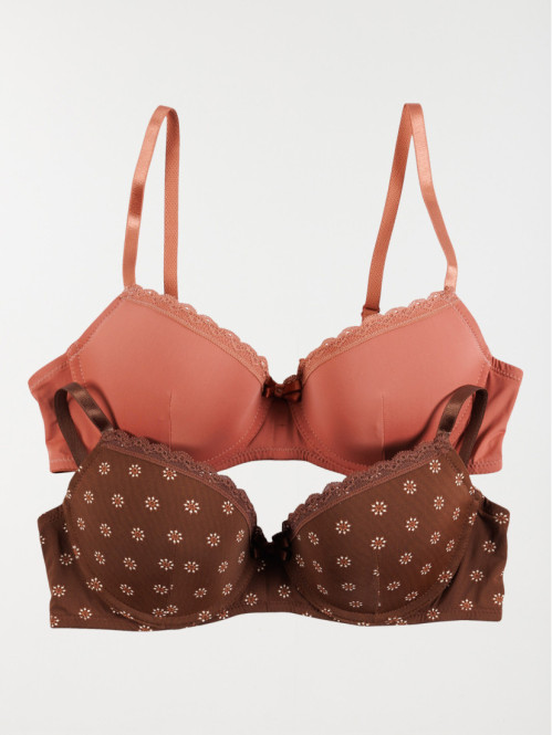 Lot 2 soutiens-gorge femme (85B-95E)