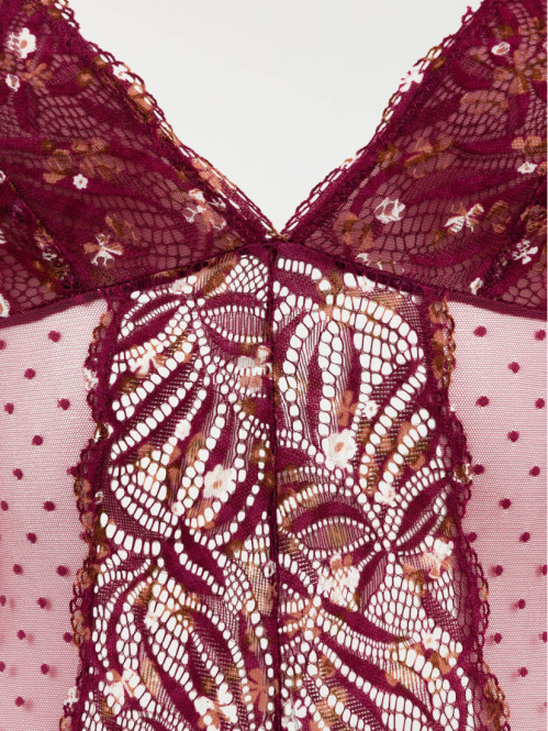 Body dentelle florale figue...