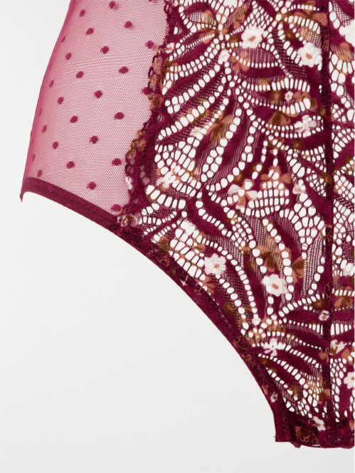 Body dentelle florale figue...