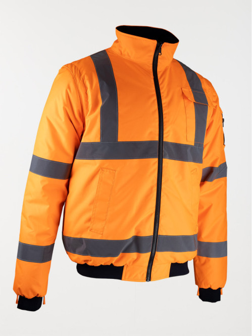 Blouson de travail matelassé orange