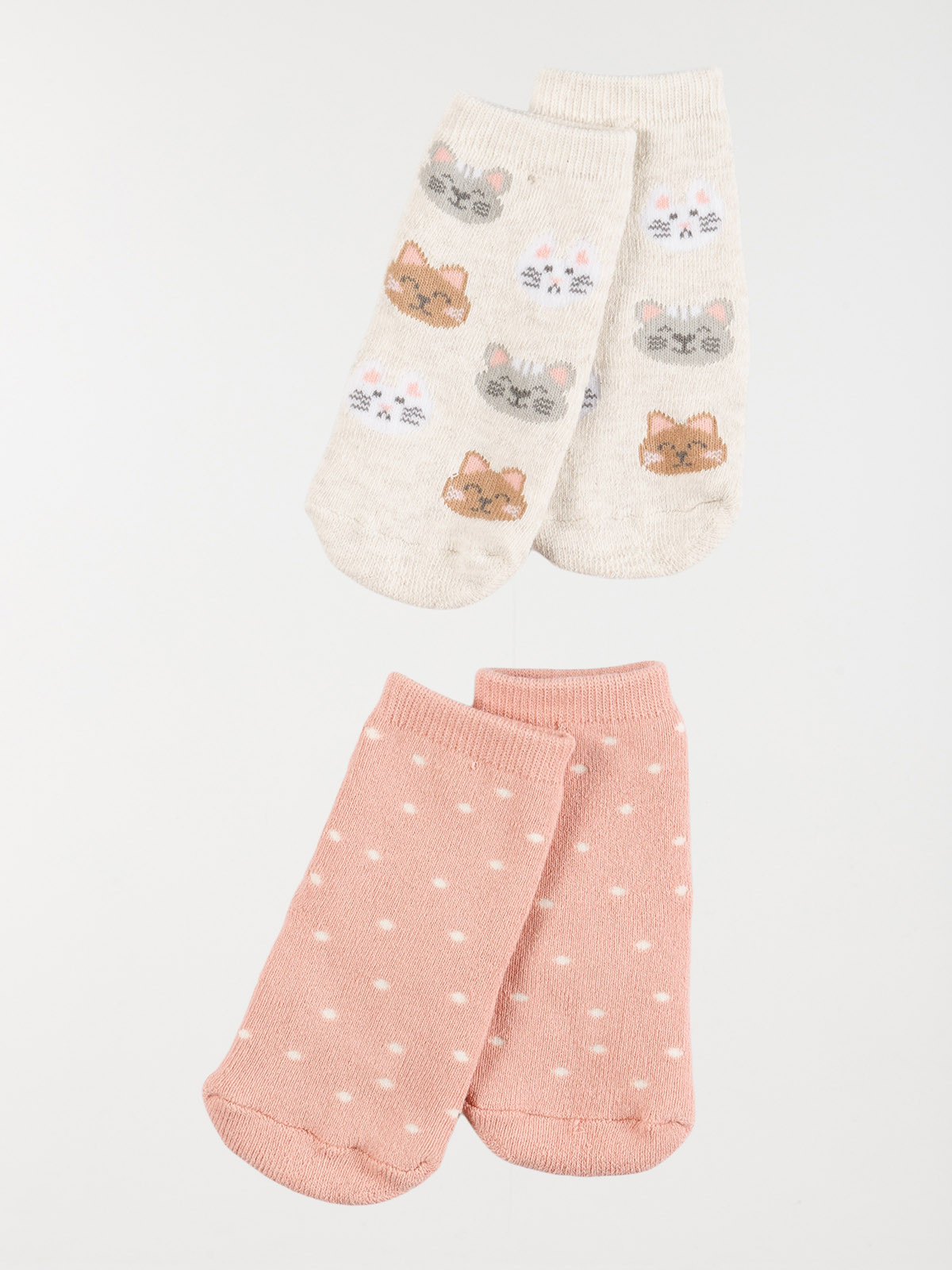 Lot de 2 paires de chaussettes fille