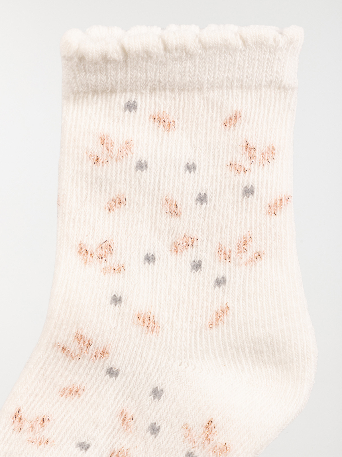 Lot de 3 chaussettes bébé fille écru Lot de 3 chaussettes bébé fille écru