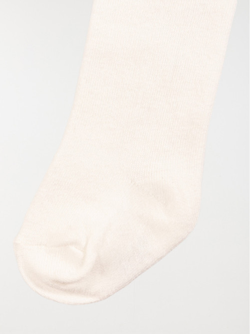 Collants chauds bébé écru
