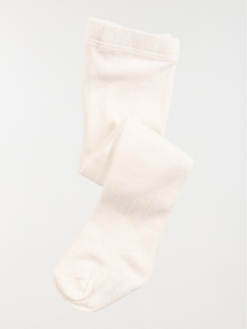 Collants chauds bébé écru