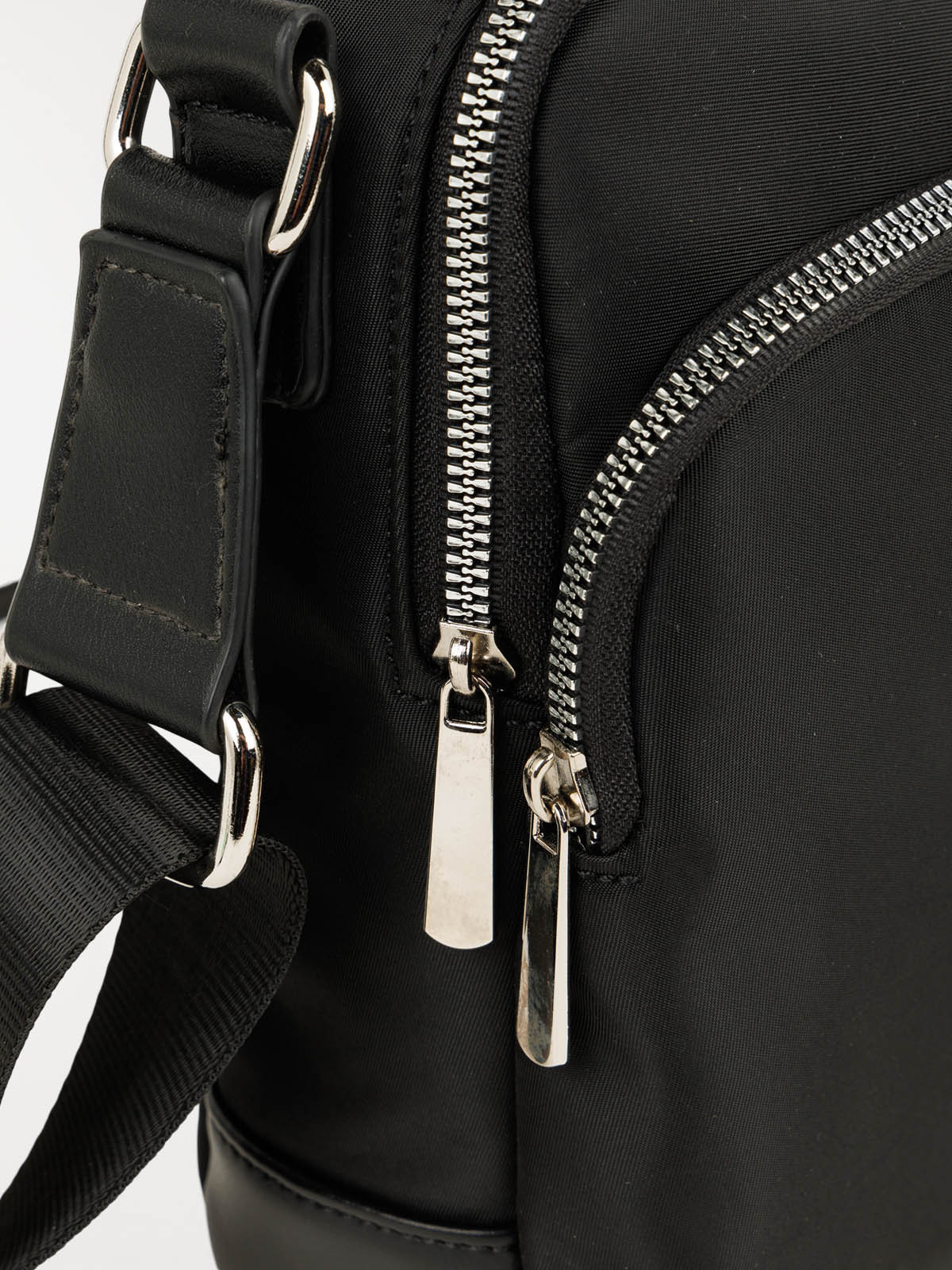 Sacoche noire bandoulière réglable homme