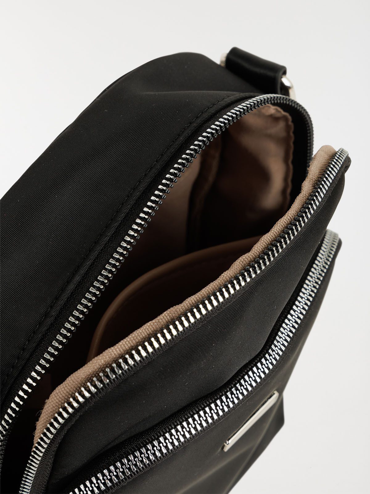 Sacoche noire bandoulière réglable homme