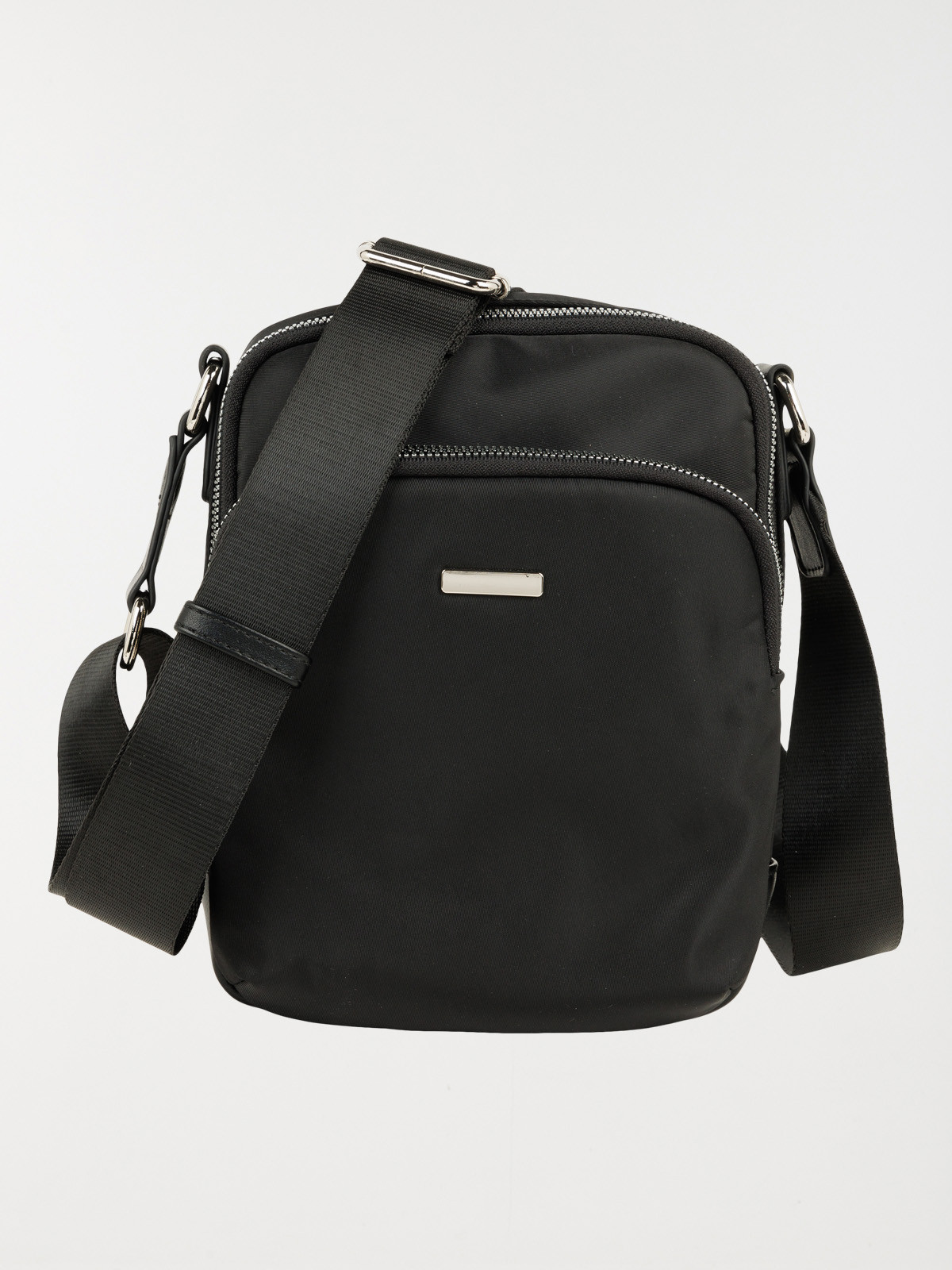 Sacoche noire bandoulière réglable homme
