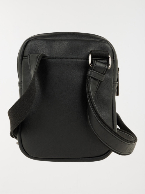 Sacoche bandoulière réglable noire homme