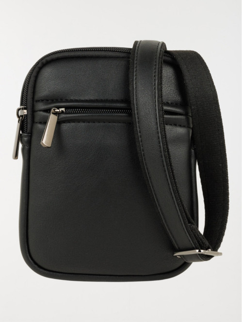 Sacoche bandouliere reglable noire homme
