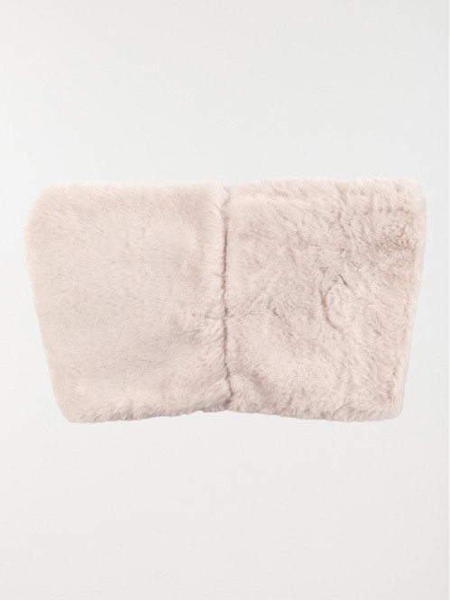 Snood doux gris clair fille