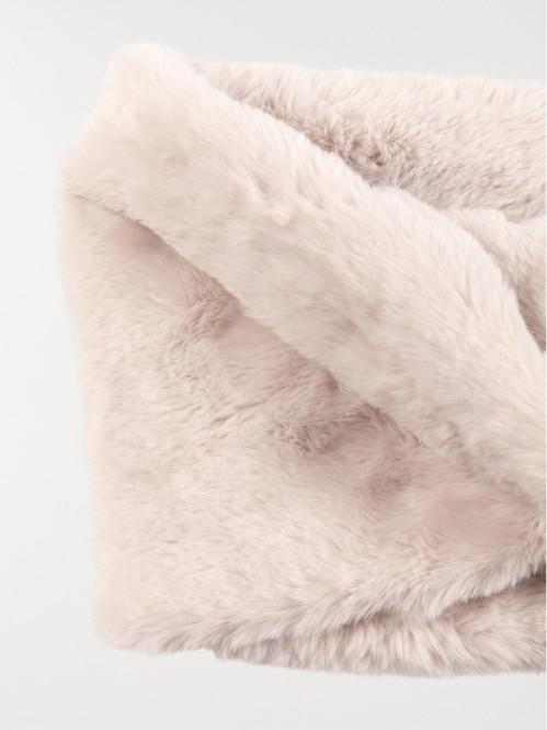 Snood doux gris clair fille