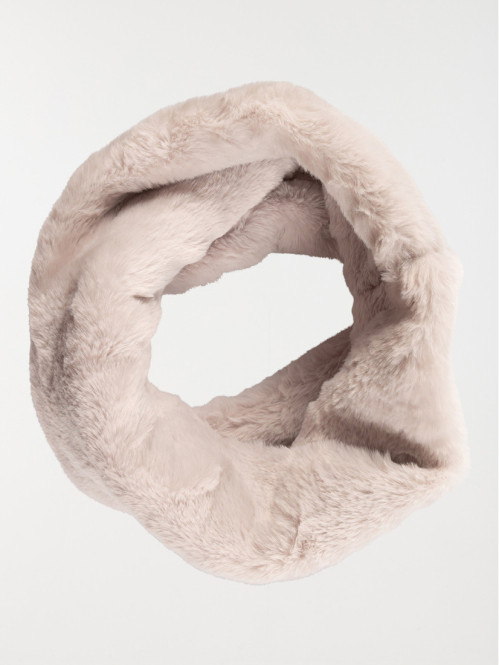 Snood doux gris clair fille