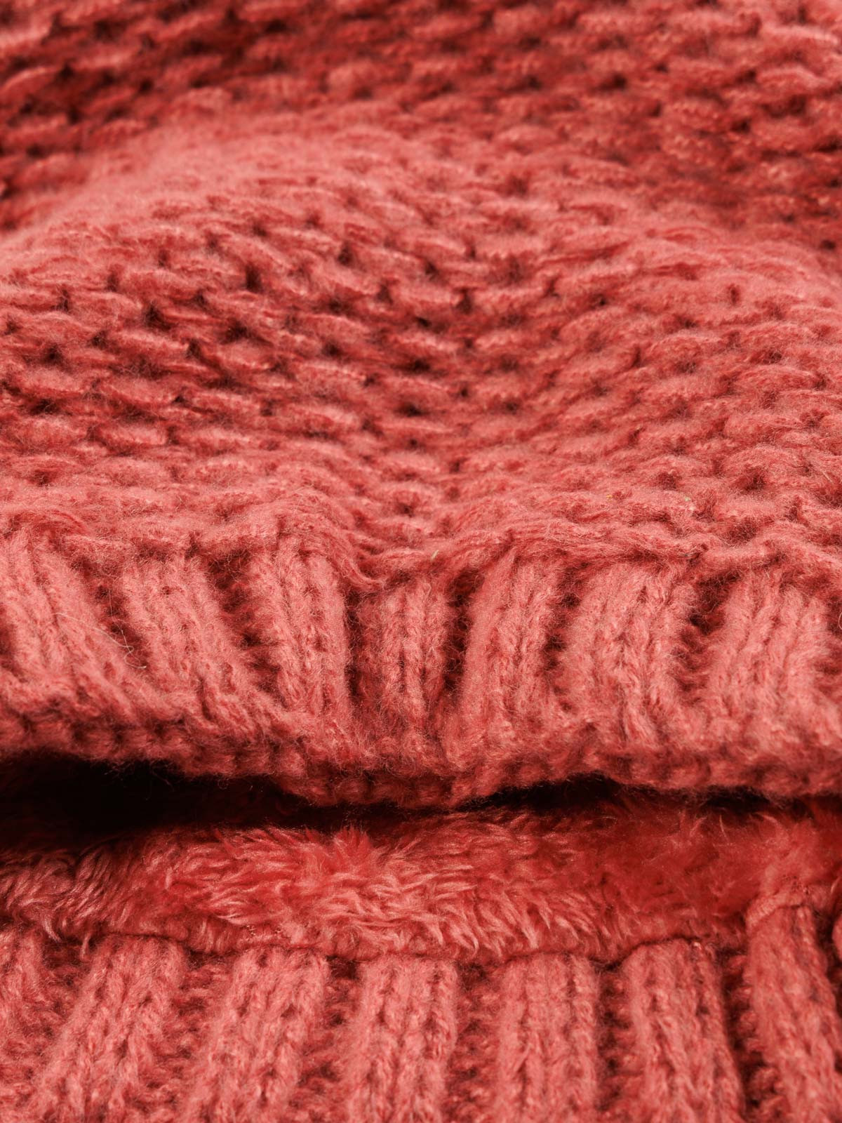 Snood tricot baroque pink fille