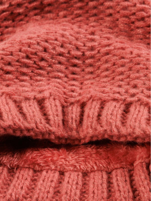 Snood tricot baroque pink...