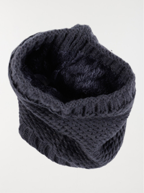 Snood tricot marine navy fille