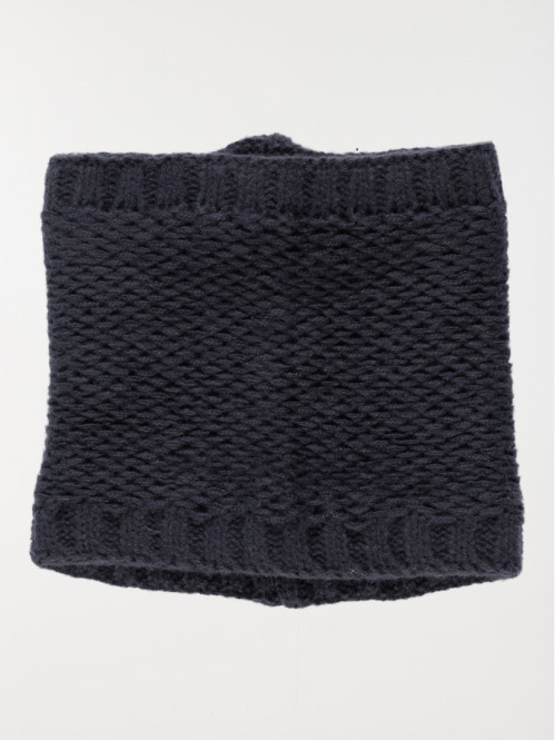 Snood tricot marine navy fille