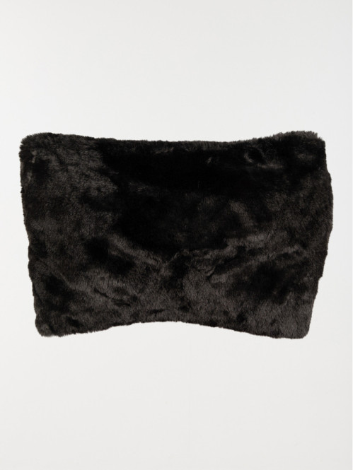 Snood tout doux noir femme
