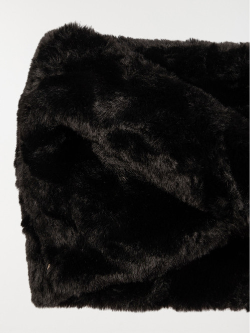 Snood tout doux noir femme