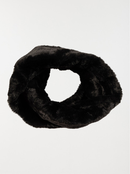 Snood tout doux noir femme