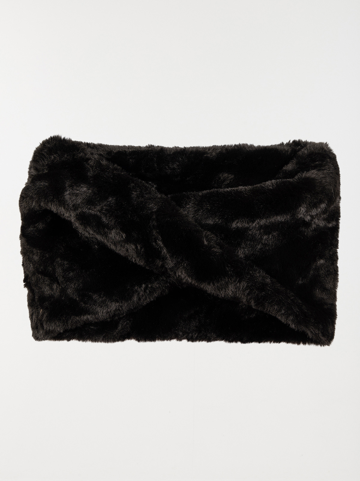 Snood tout doux noir femme