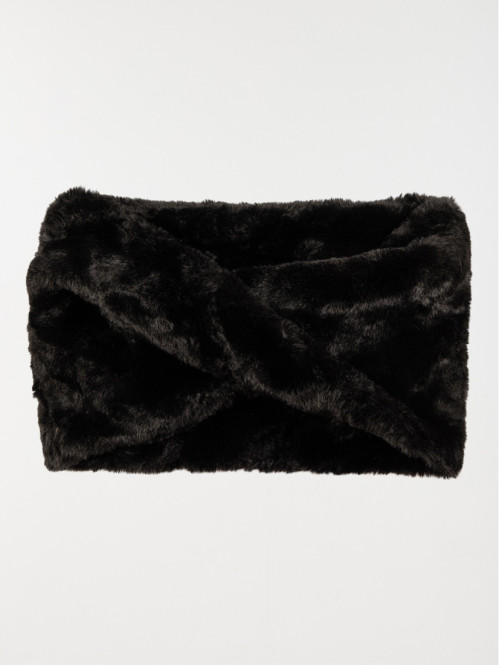 Snood tout doux noir femme
