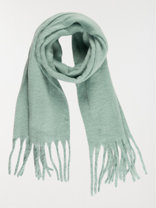 Echarpe uni coloris menthol femme