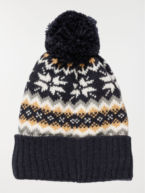 Bonnet jacquard garçon